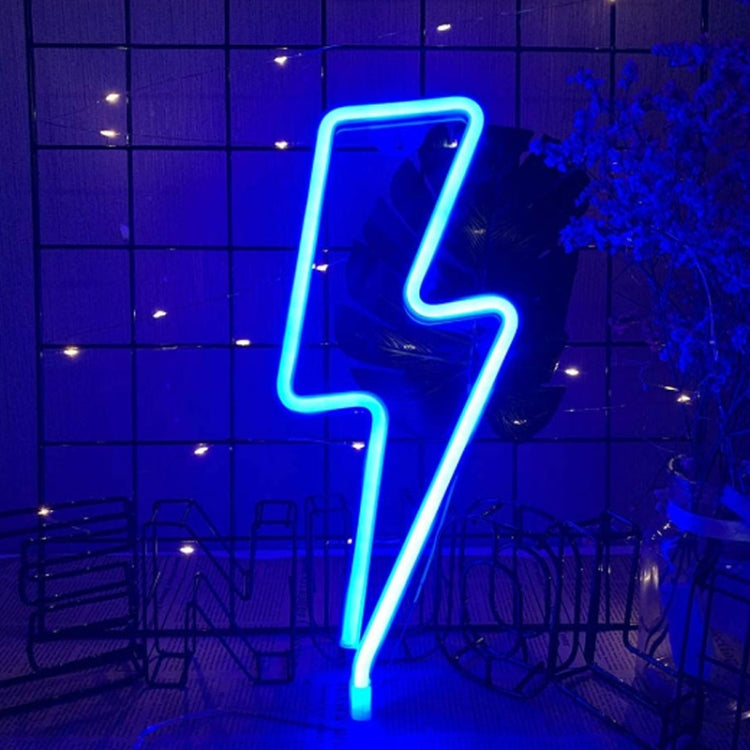 Neon LED Modeling Lamp Decoration Night Light, Style: Blue Thunder