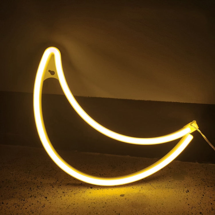 Neon LED Modeling Lamp Decoration Night Light, Style: Warm White Moon