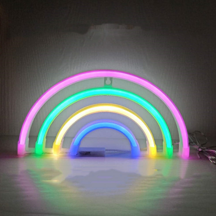 Neon LED Modeling Lamp Decoration Night Light, Style: Four-color Rainbow