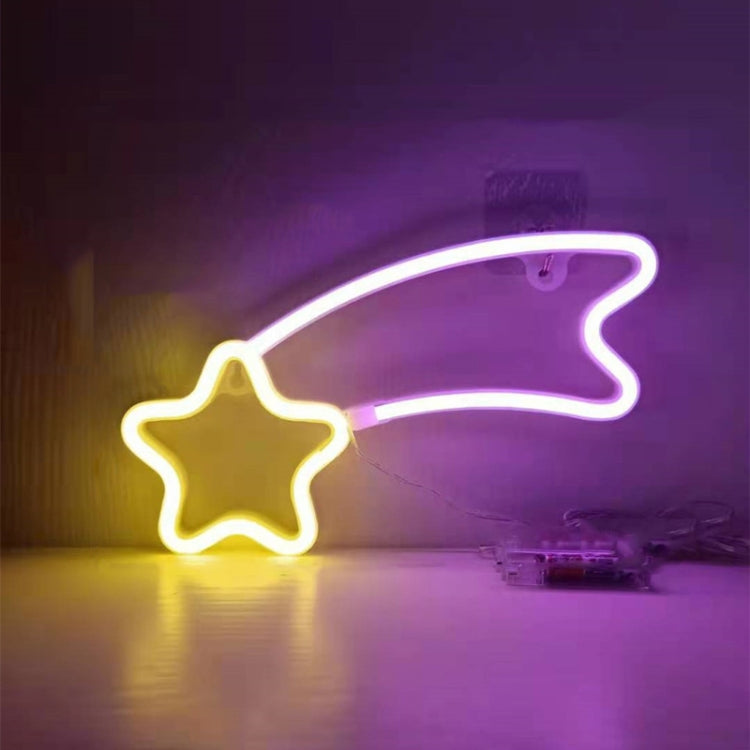 Neon LED Modeling Lamp Decoration Night Light, Style: Warm Pink Meteor