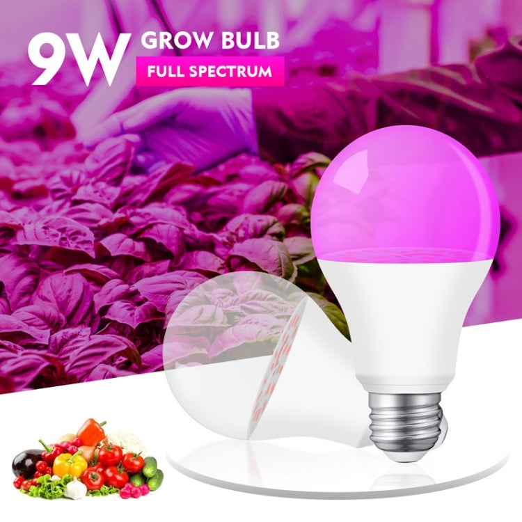 E27 9W Full Spectrum Plant Growth LED Bulb(R-021)