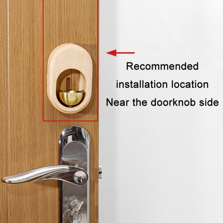 Suction Door Type Wooden Pure Copper Wind Chime(Beech)