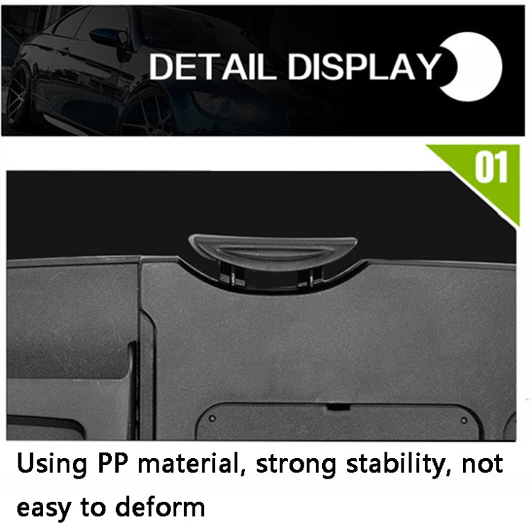 Car Foldable Seat Dining Table(Black)