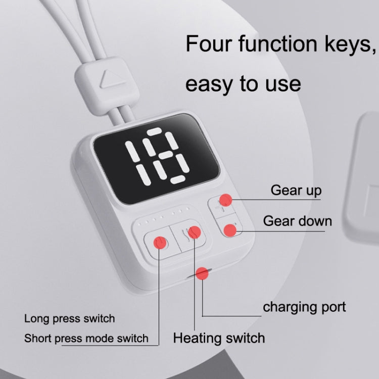 D43 Hanging Neck Pulse Home Cervical Massager(White)