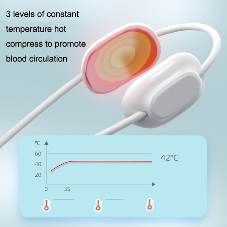 D43 Hanging Neck Pulse Home Cervical Massager(White)