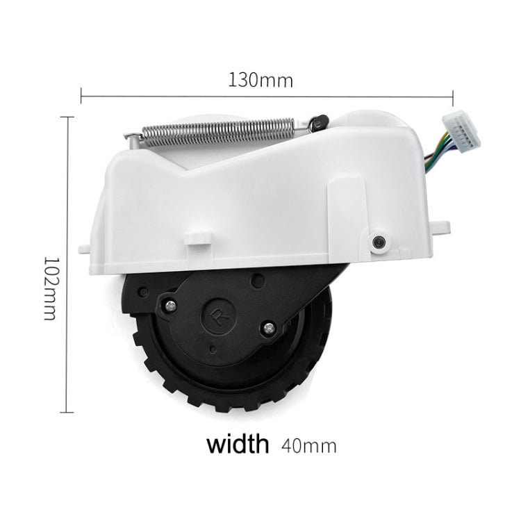 1 Pair Walking Driving Wheel Accessories For 360 S6 Sweeper