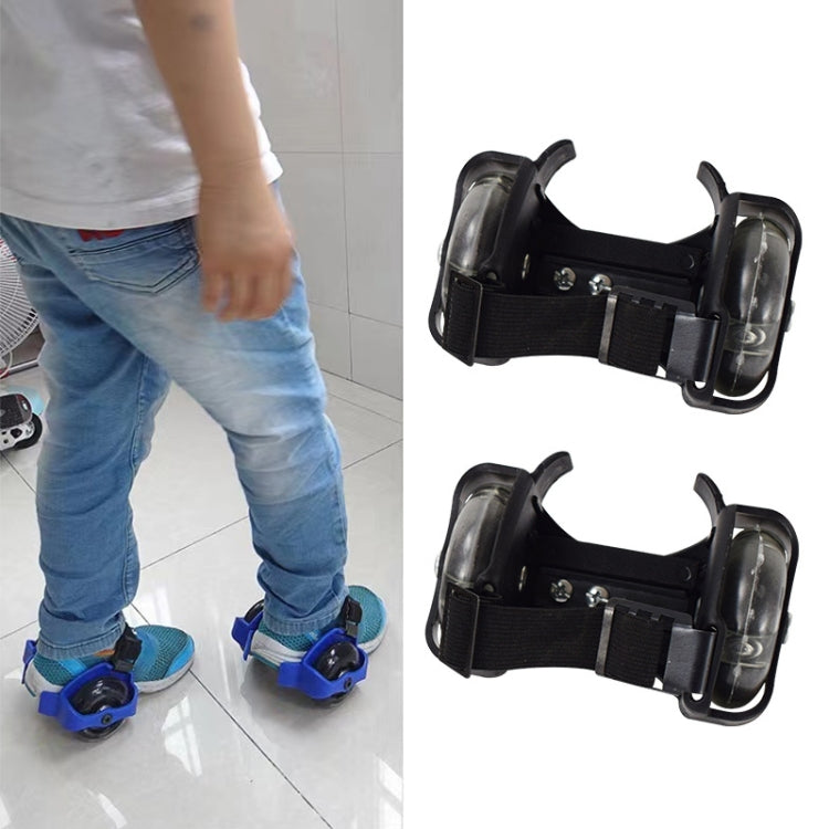 1 Pair Children Roller Skates Accessories Adjustable Three-color Luminous Wheel