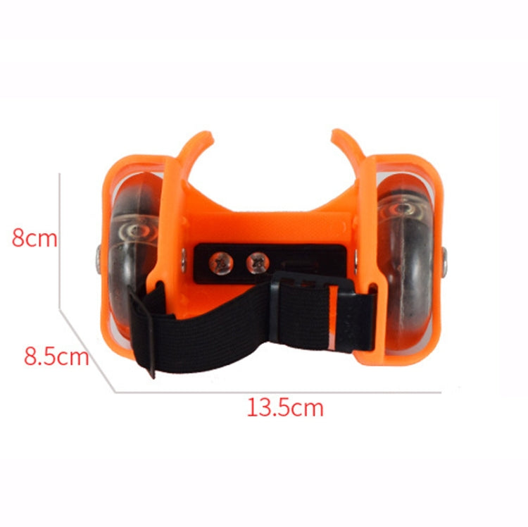 1 Pair Children Roller Skates Accessories Adjustable Three-color Luminous Wheel