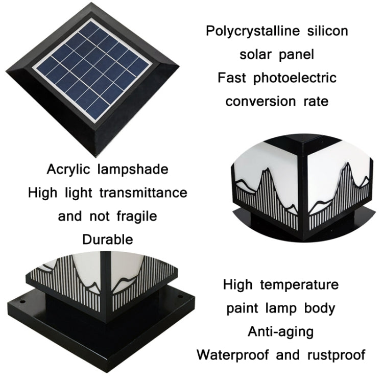 Outdoor Doorpost Waterproof Solar Landscape Light