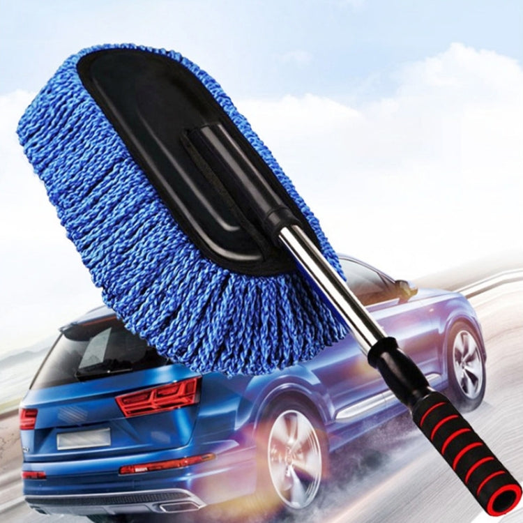 CS-365 Multifunctional Car Washing Telescopic Long-Handled Brush, Color: Blue (Zipper Bag)