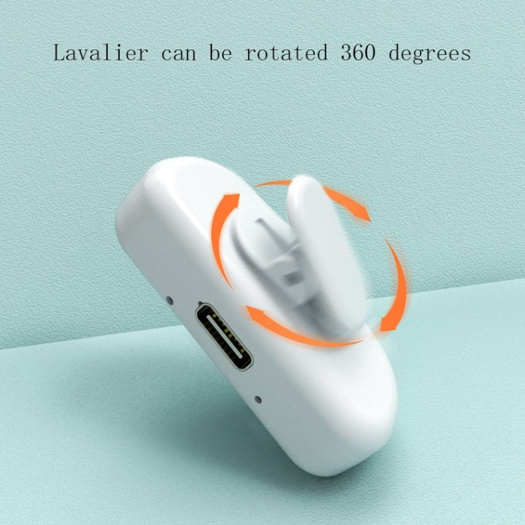 Wireless Radio Microphone Live Lavalier Microphone, Style:  Type-C(With 2 Transmitters And Receiver)