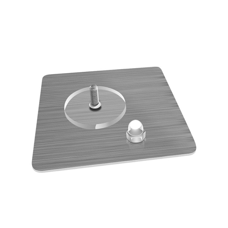 8 PCS Wl-001-30 8x8cm Stainless Steel Punch-Free Hook Stickers, Nail Length: 14mm