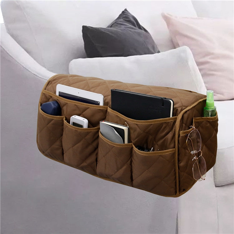 Waterproof Pongee Sofa Armrest Side Storage Bag