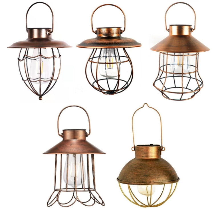 Outdoor Solar Waterproof Wrought Iron LED Hanging Light