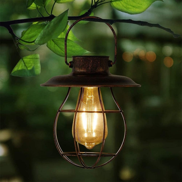 Outdoor Solar Waterproof Wrought Iron LED Hanging Light