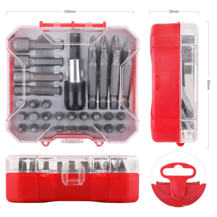 34 PCS / Set DT00034 Chrome Vanadium Alloy Steel Screwdriver Batch