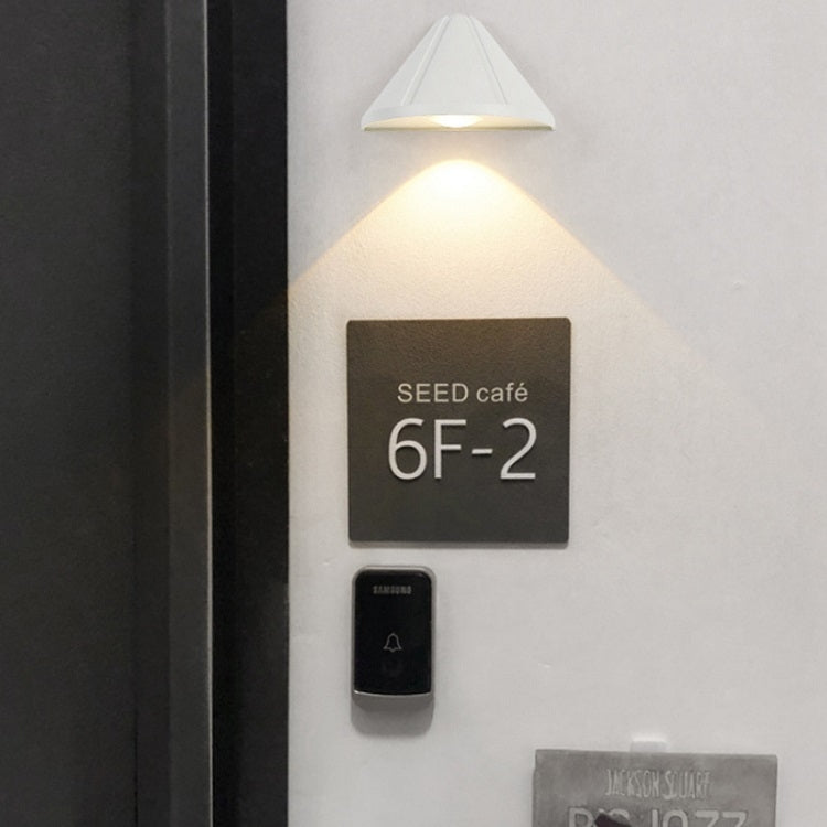 5W LED Outdoor Aisle House Number Wall Lamp, Light color: Warm White