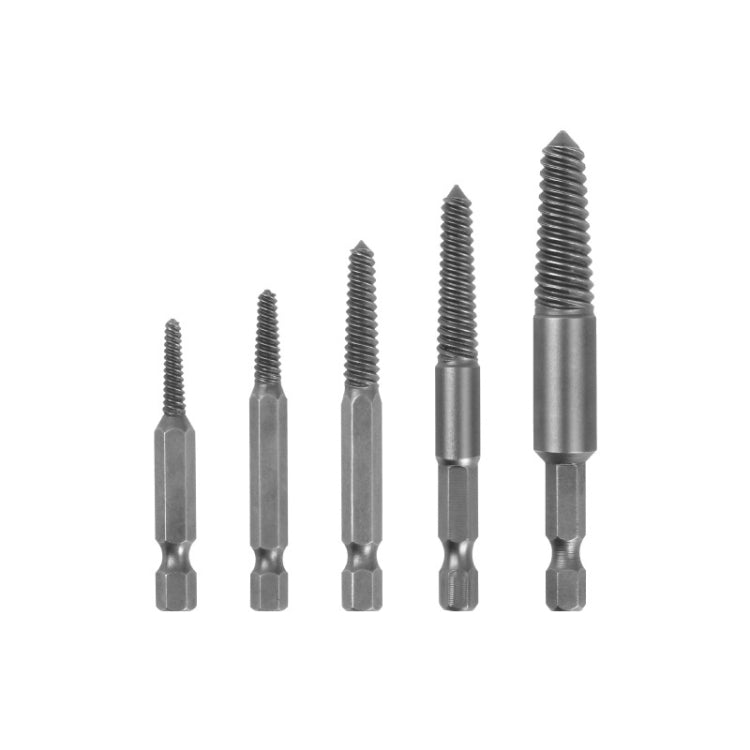 5 In 1 Single Head Long Thread Screw Extractor Six Corner Electric Take-Out Tool