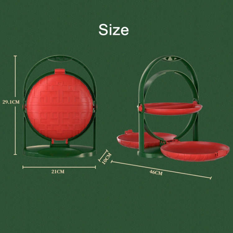 Household Double-Layer Portable Folding Fruit Tray