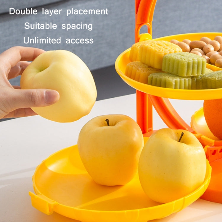 Household Double-Layer Portable Folding Fruit Tray