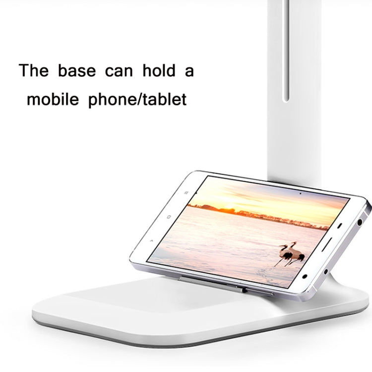 SD-839H 3W USB Charging & Plugging Dual Purpose LED Eye Protection Reading Lamp(White)