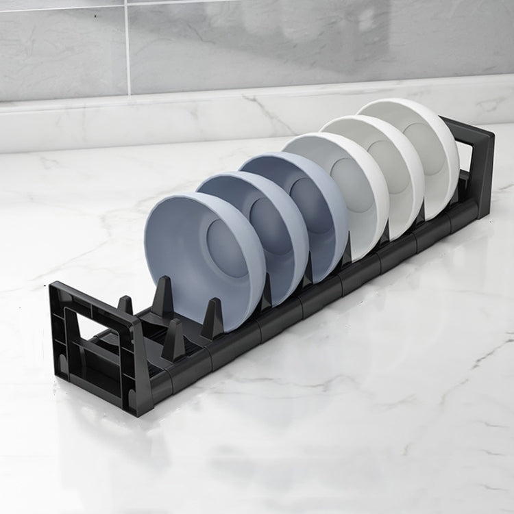 40cm Bowl Rack Kitchen Drawer Built-In Storage Rack Layered Partition Tableware Rack