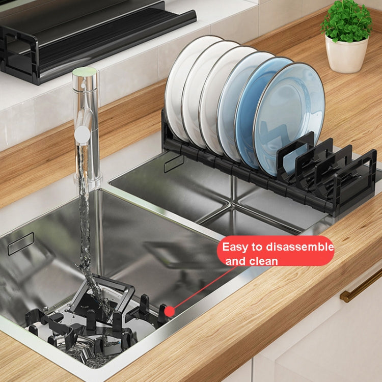 45cm Dish Rack Kitchen Drawer Built-In Storage Rack Layered Partition Tableware Rack