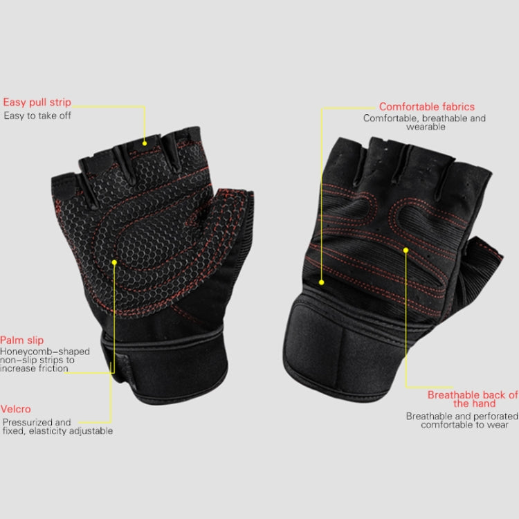 ST-2120 Gym Exercise Equipment Anti-Slip Gloves, Size: XL