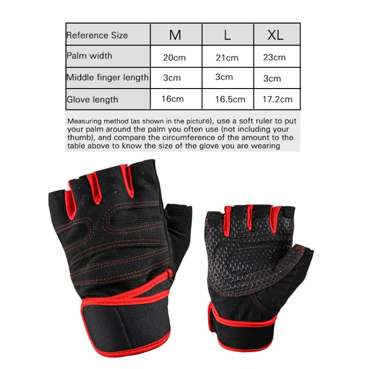 ST-2120 Gym Exercise Equipment Anti-Slip Gloves, Size: XL