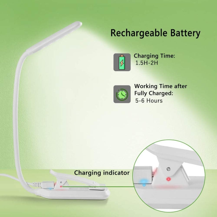 8027-1  9 LEDs Reading Lamp Music Score Clip Light