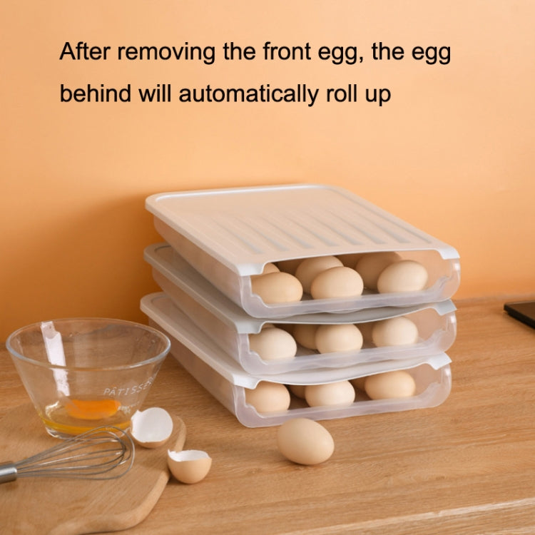 SY-HZ-203 Single Layer Automatic Rolling Egg Storage Box With Lid