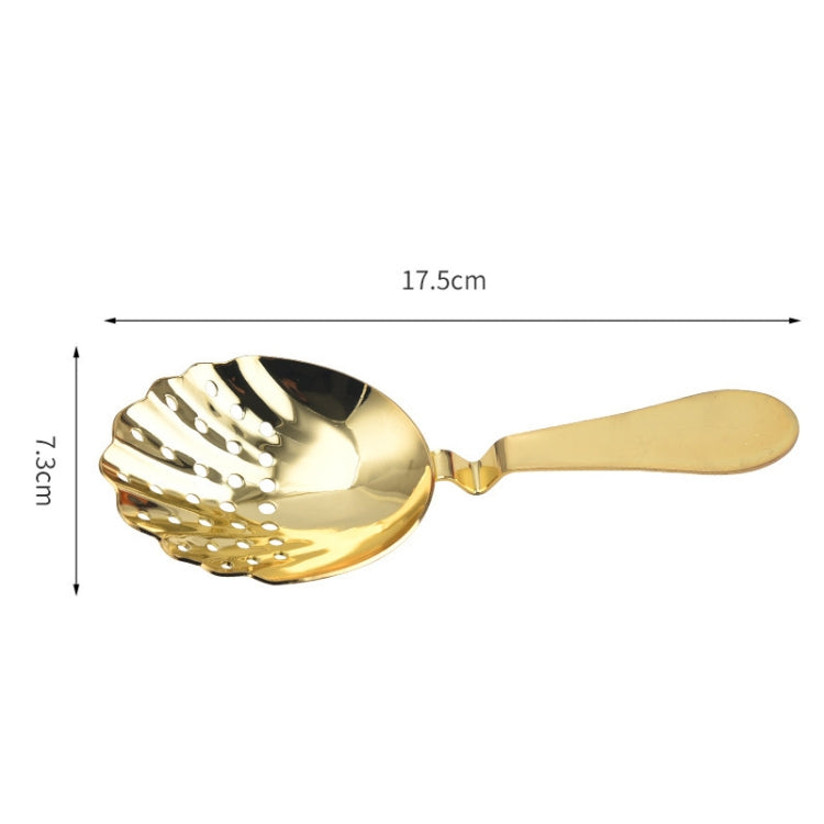 Seashell Shape Stainless Steel Strainer Cocktail Ice Filter