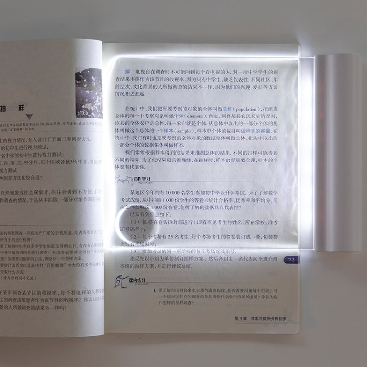 LED Acrylic Plate Eye Protection Night Reading Lamp