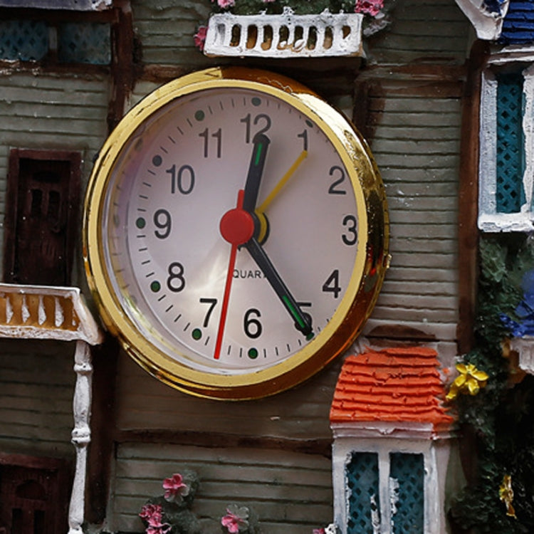 Big Castle Alarm Clock Villa Resin Craft Ornament