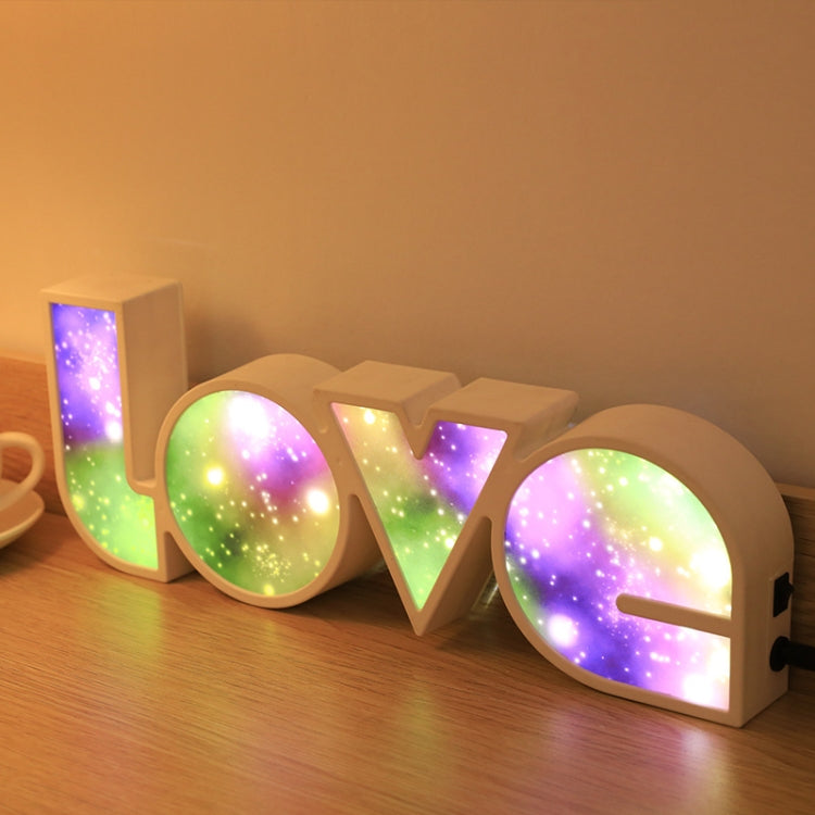 LED Letter LOVE Neon Proposal Scene Arrangement Light Box(C Type)