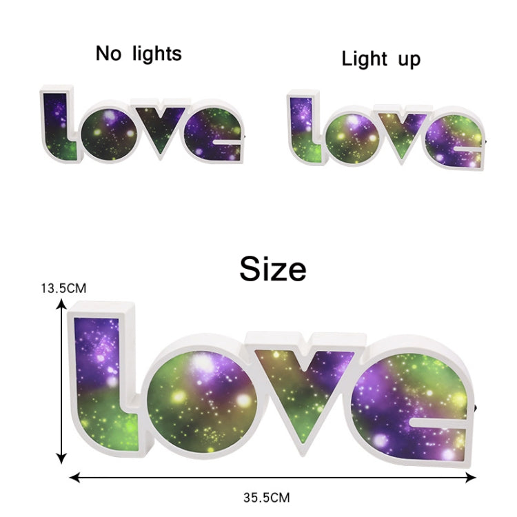 LED Letter LOVE Neon Proposal Scene Arrangement Light Box(C Type)