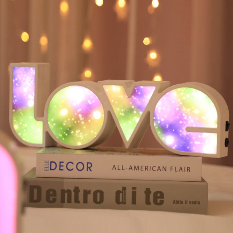 LED Letter LOVE Neon Proposal Scene Arrangement Light Box(C Type)