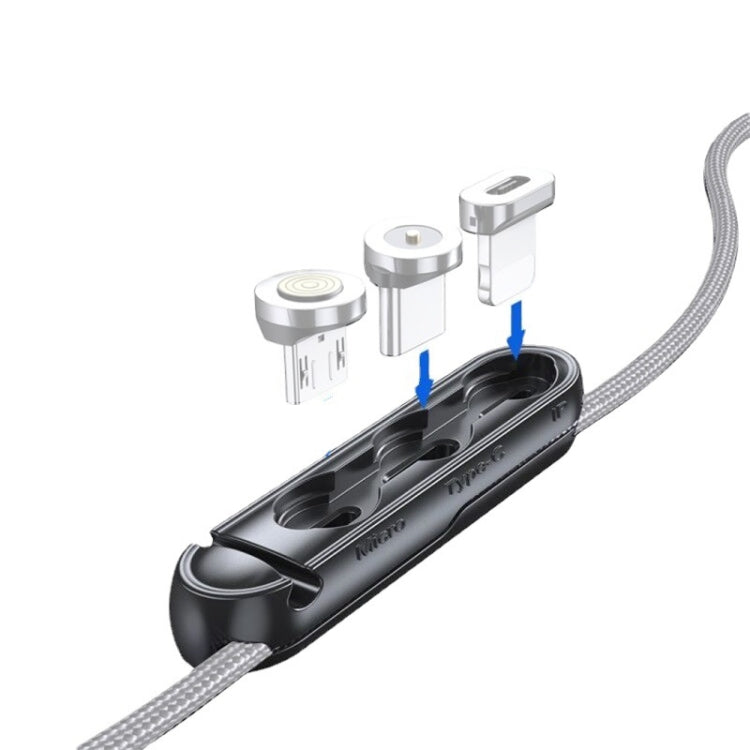 20 PCS Magnetic Suction Tip Storage Portable Anti-Loss Cable Manager(Black)