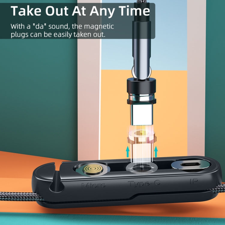 20 PCS Magnetic Suction Tip Storage Portable Anti-Loss Cable Manager(Black)