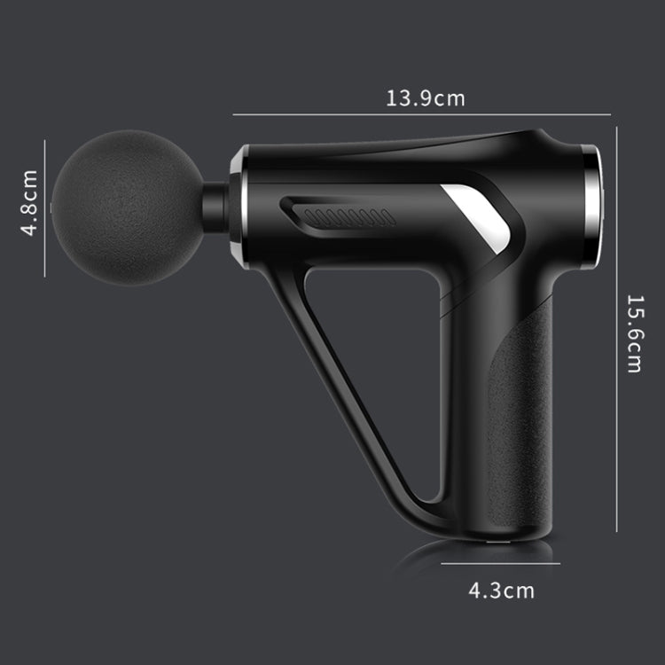 HB-008  Triangular Electric Fascia Gun Body Massage Gun, Specification: Button Style