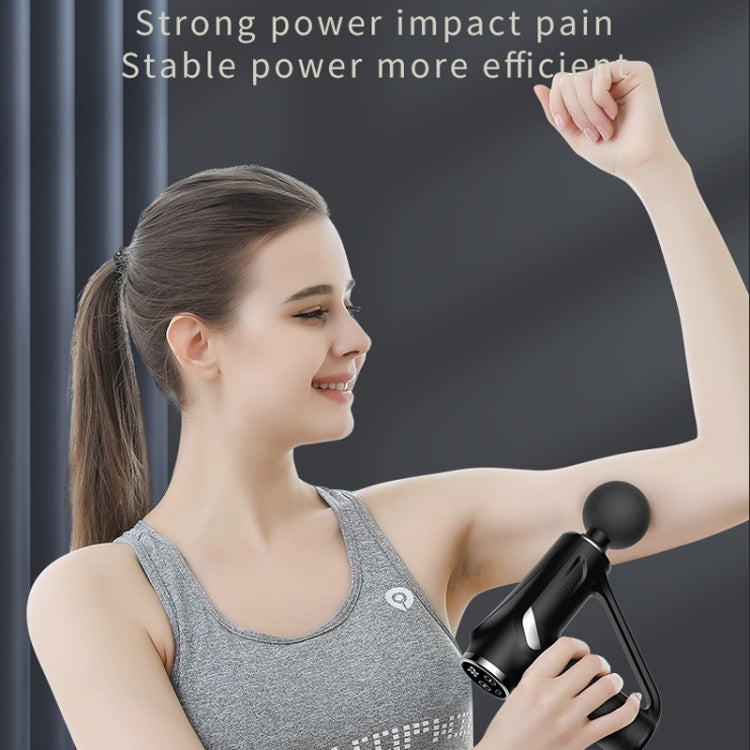 HB-008  Triangular Electric Fascia Gun Body Massage Gun, Specification: Button Style