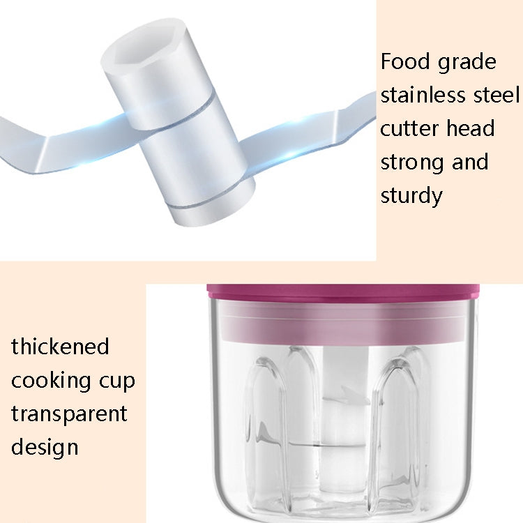 FS08 Intelligent Wireless Electric Garlic  Maker, Capacity: 250ml (Purple)