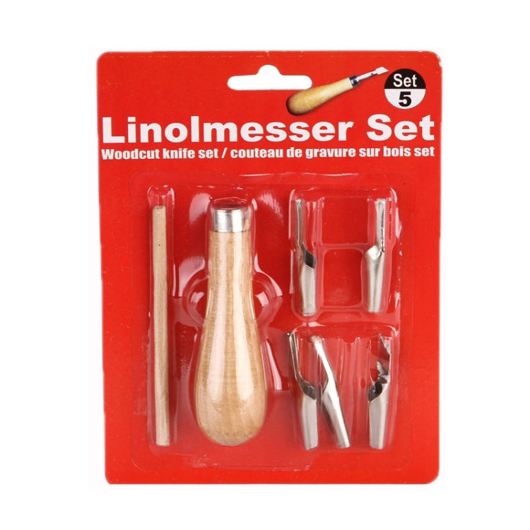 3 Sets DIY Soft Clay Clay Sculpting Shaped Carving Knife, Specification: 7 PCS/Set(Wood Color)