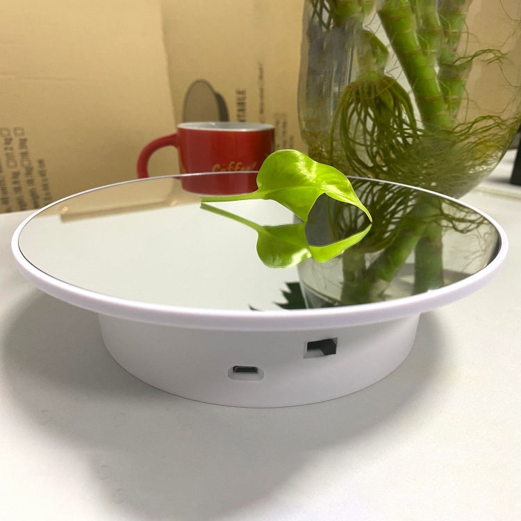 20cm Mirror Two-way Turntable Display Stand Video Shooting Props Turntable