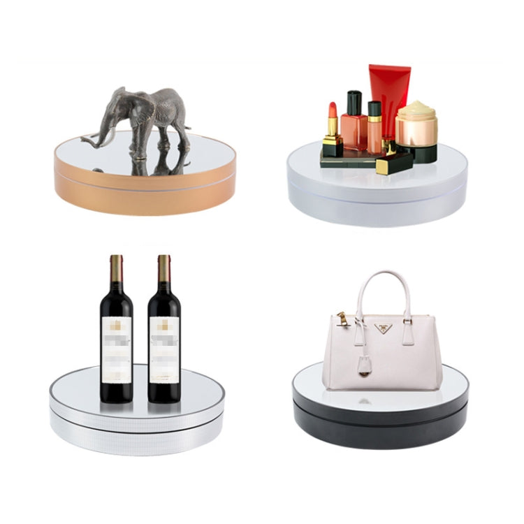 25cm Adjustable Speed Electric Rotating Display Stand Video Shooting Props Turntable