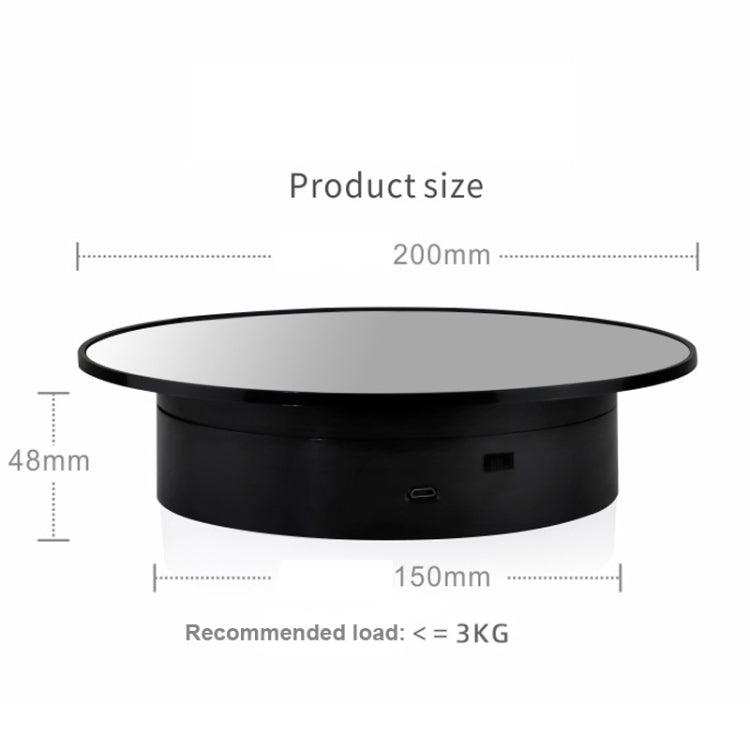 20cmTwo-Way Turntable Display Stand Video Shooting Props Turntable