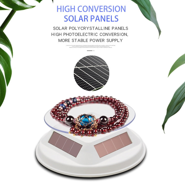 12cm Solar Rotating Display Stand Props Turntable