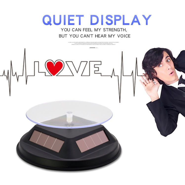 12cm Solar Rotating Display Stand Props Turntable