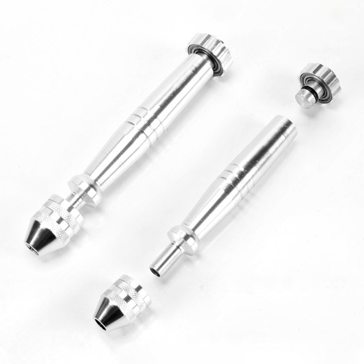 Hand Twist Drill + 10 Drills Aluminum Slloy Hand Drill Punch