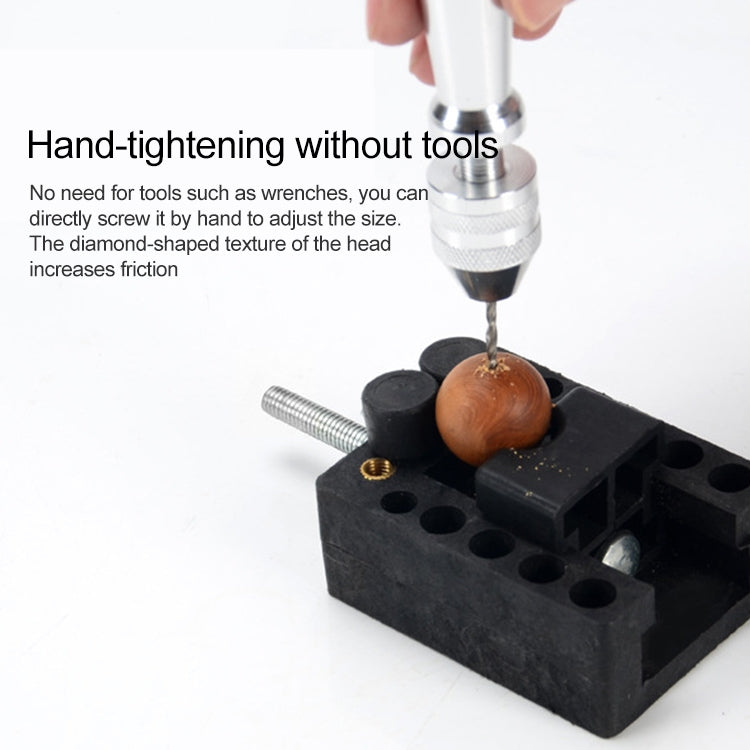 Hand Twist Drill + 10 Drills Aluminum Slloy Hand Drill Punch